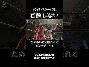 女子レスラーにも容赦しないゲイレスラー 男色ディーノvs赤井沙希 #プロレス #女子プロレス #赤井沙希 #DDT