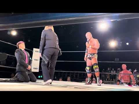 NOAHの小峠篤司が、世界ヘビー級王座返上&謝罪のため来場!【11.10ZERO1後楽園大会で、小峠篤司vs田中将斗戦決定!】